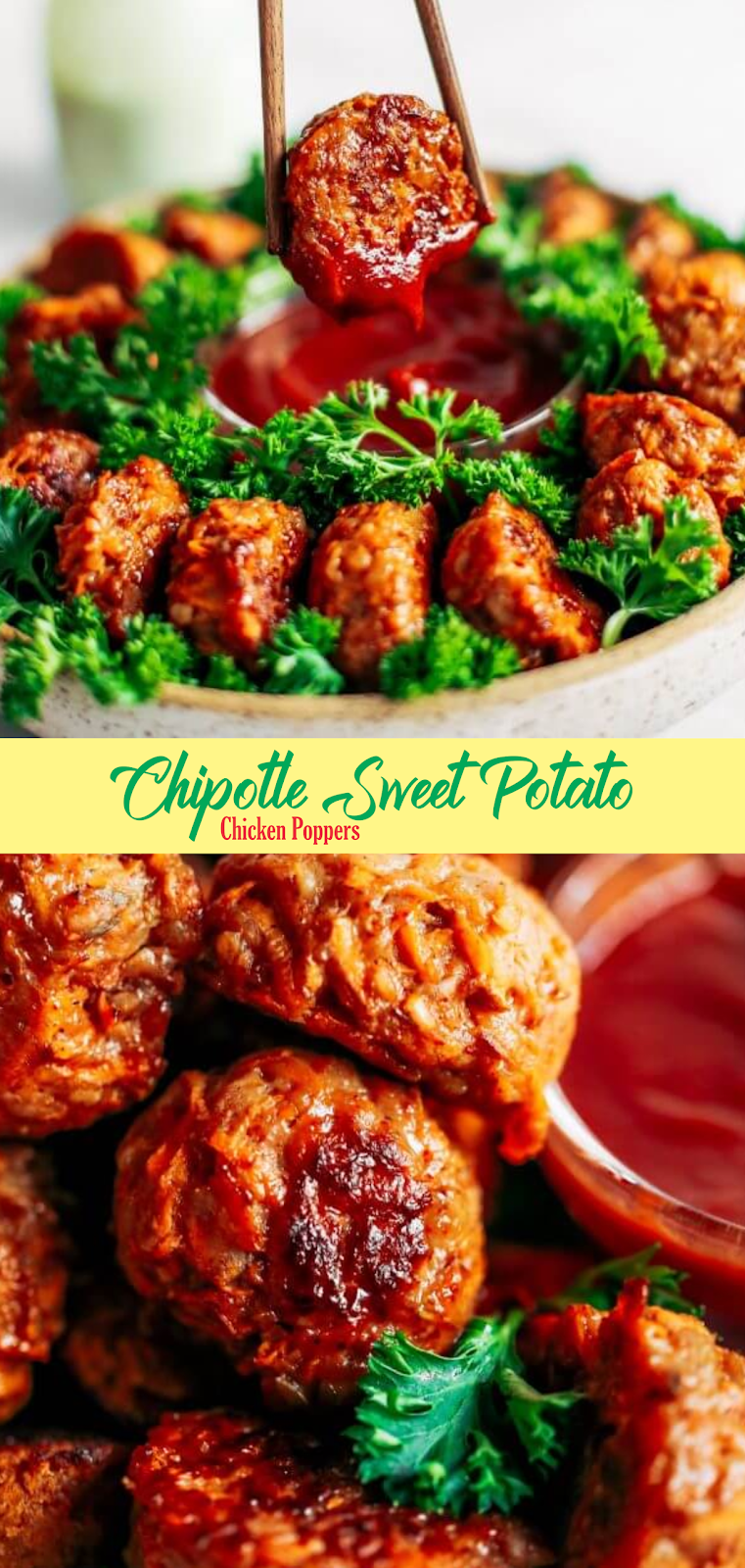 Chipotle Sweet Potato Chicken Poppers EAT