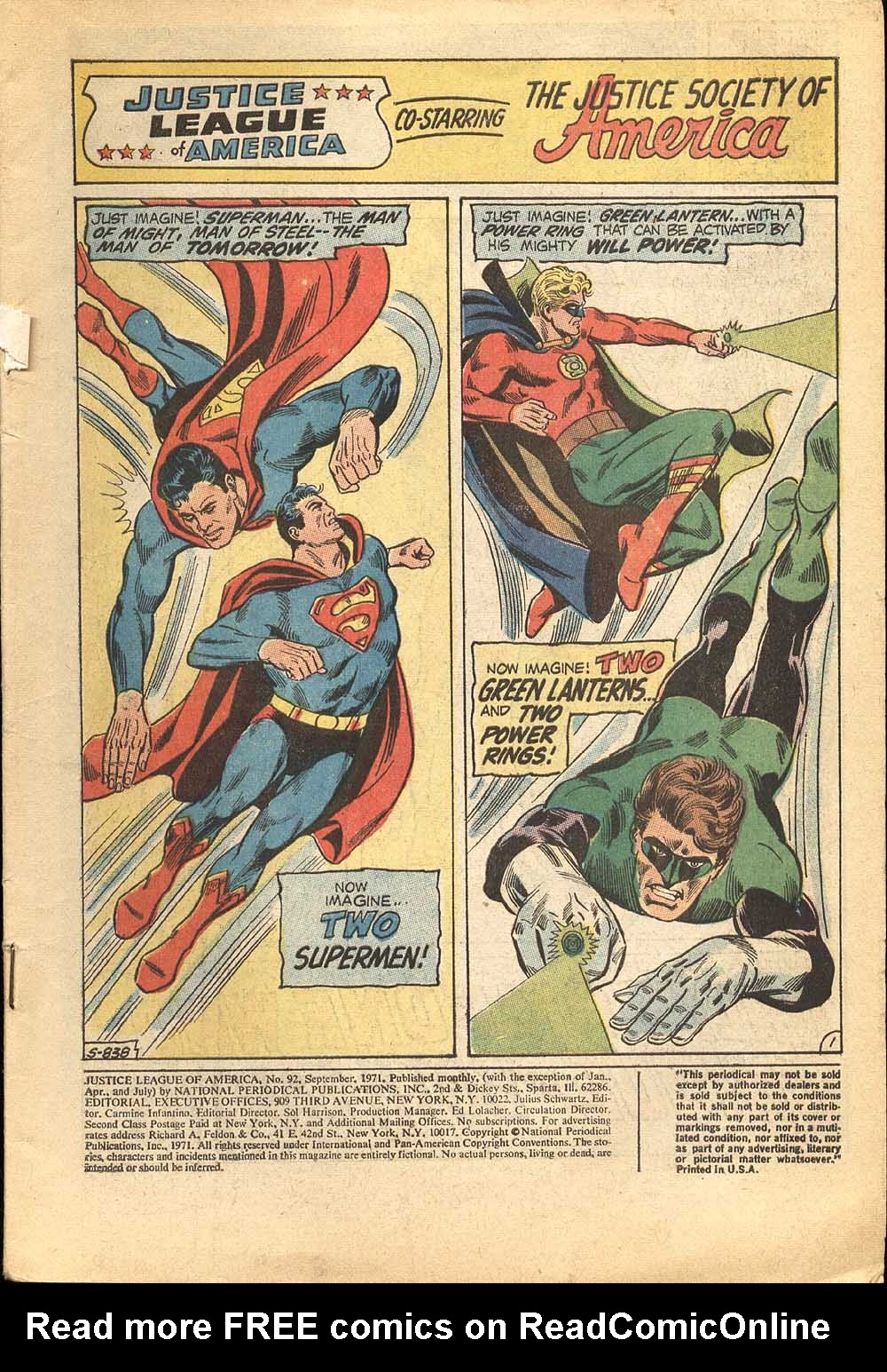 Justice League of America (1960) 92 Page 1