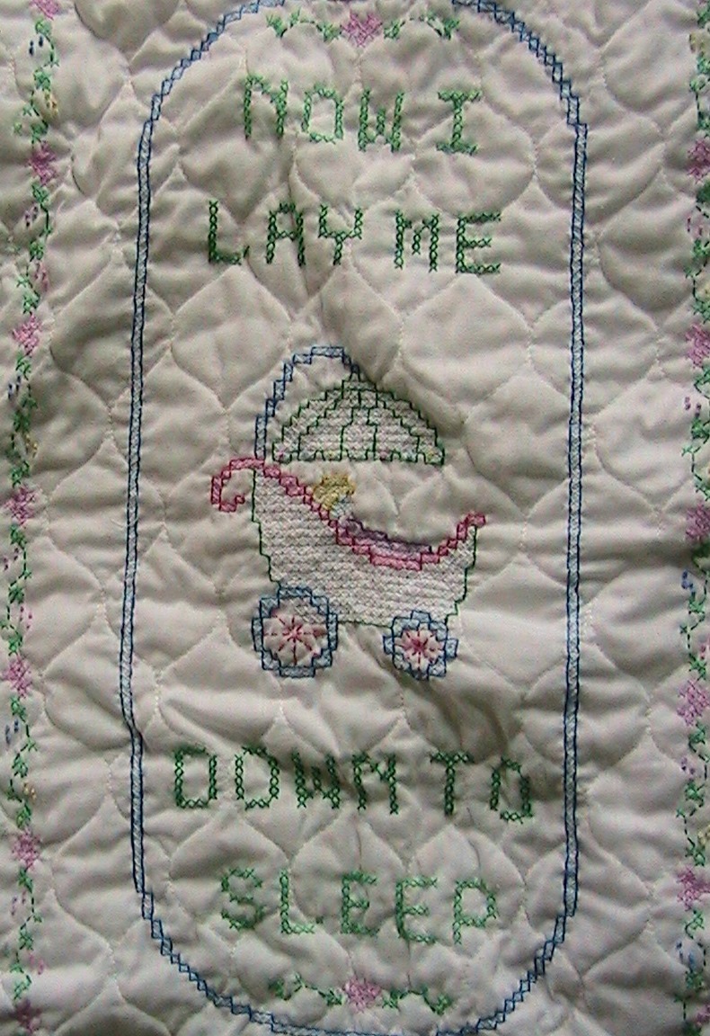 Everyday Art Work Baby Quilt Now I Lay Me Down To Sleep