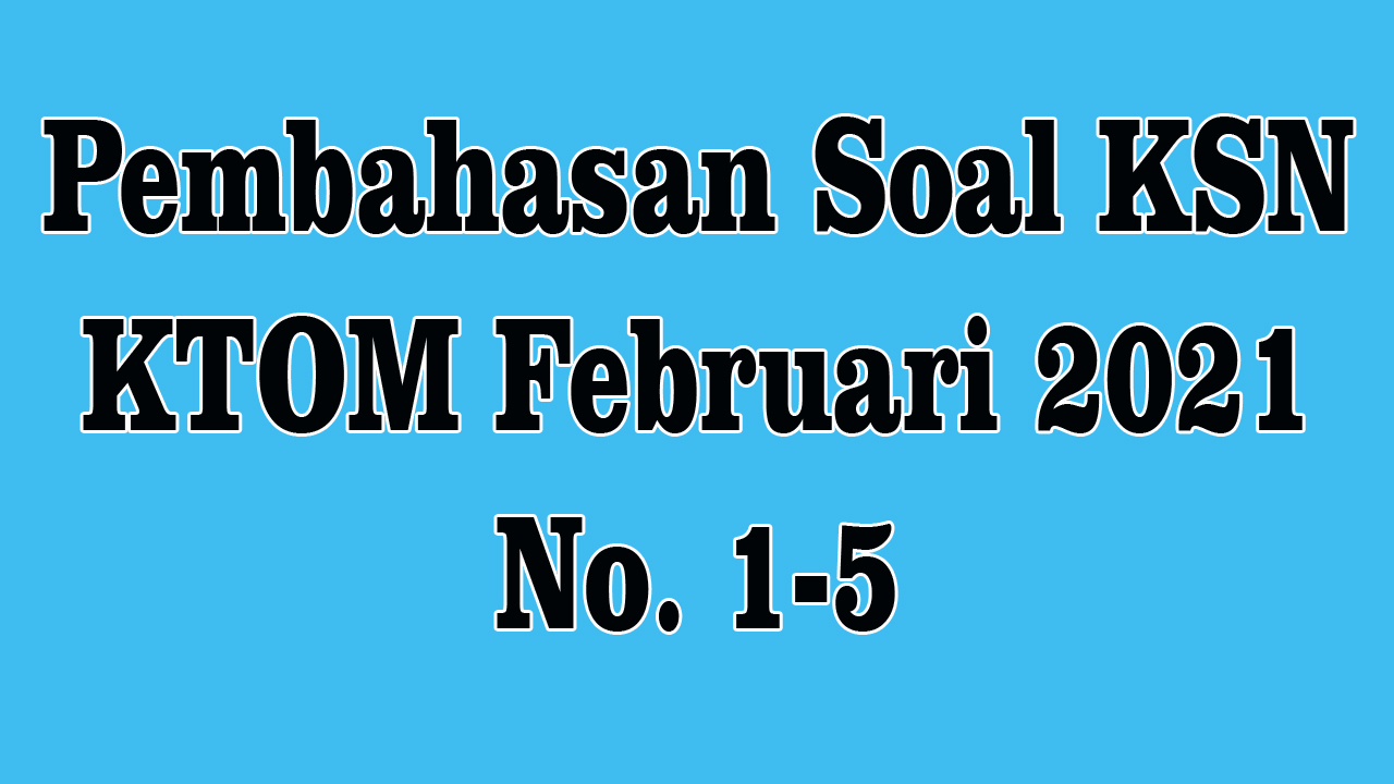 OSN Matematika Olimpiade Matematika
