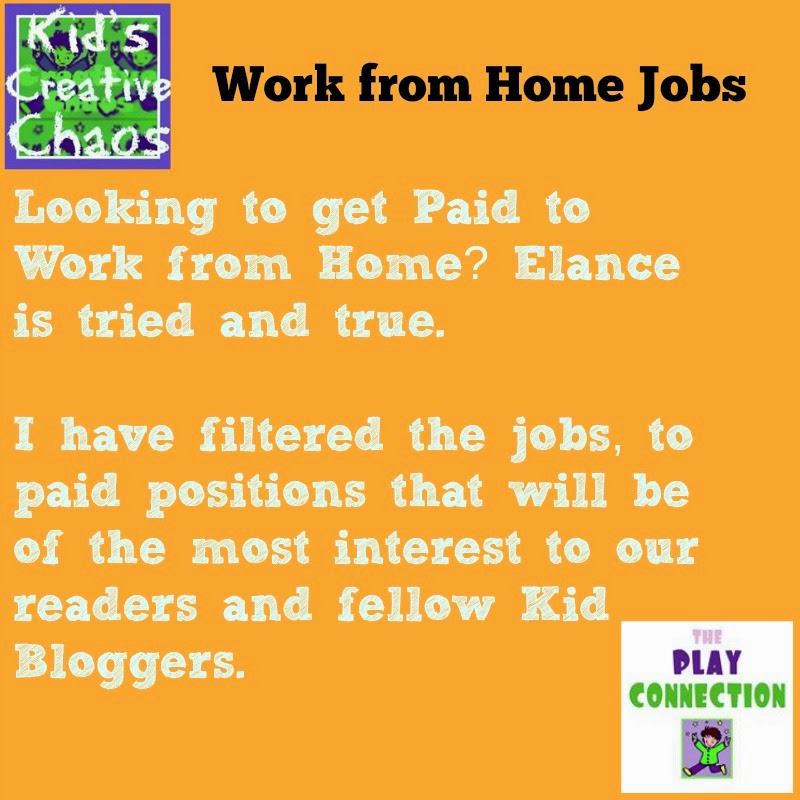 Get Paid to Work from Home_Blogger Jobs - Kids Creative Chaos