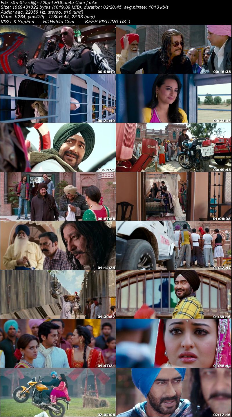 Son Of Sardaar 2012 Hindi Movie 720p BluRay 999mb Download