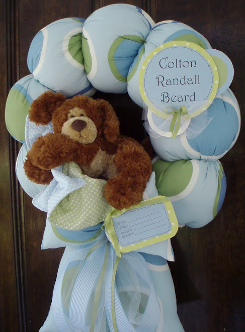 93. custom "baby Colton" baby wreath