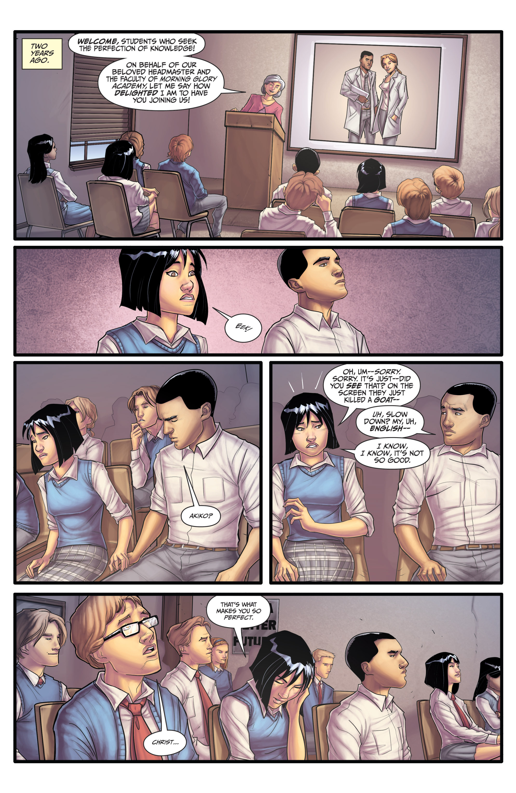Read online Morning Glories comic -  Issue # _TPB 4 - 61