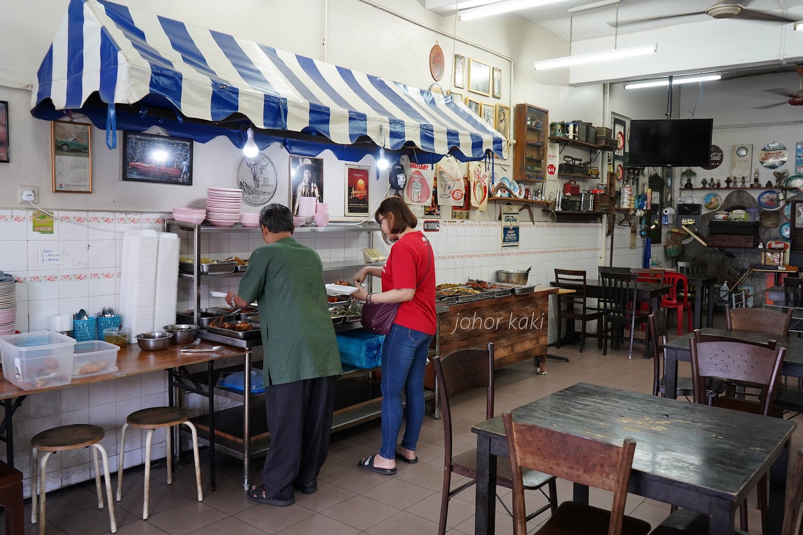 Kedai Kopi Batu Lima Klasik Nasi Campur In Johor Jaya Ros Merah Johor Kaki Travels For Food