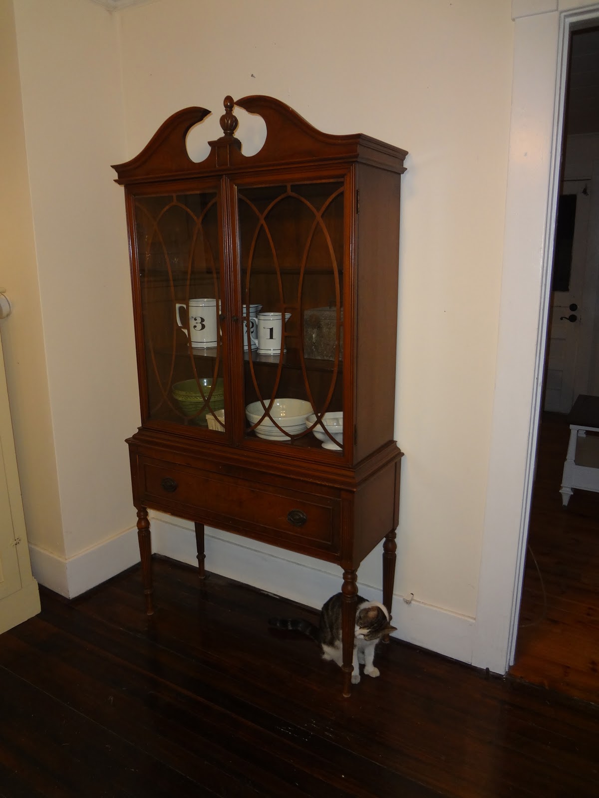 Heir and Space A Painted Antique Hutch