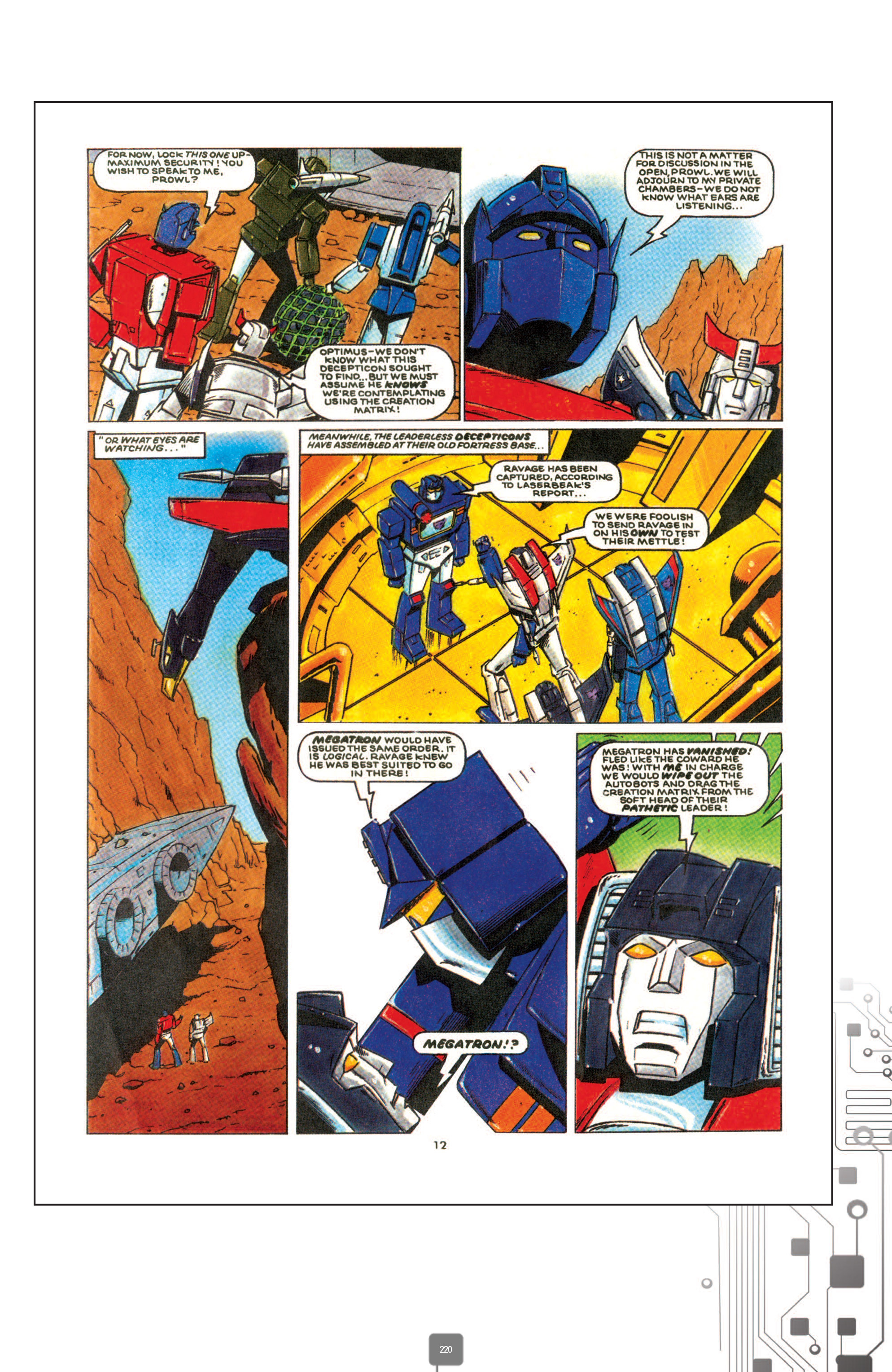 Read online The Transformers Classics UK comic -  Issue # TPB 1 - 221
