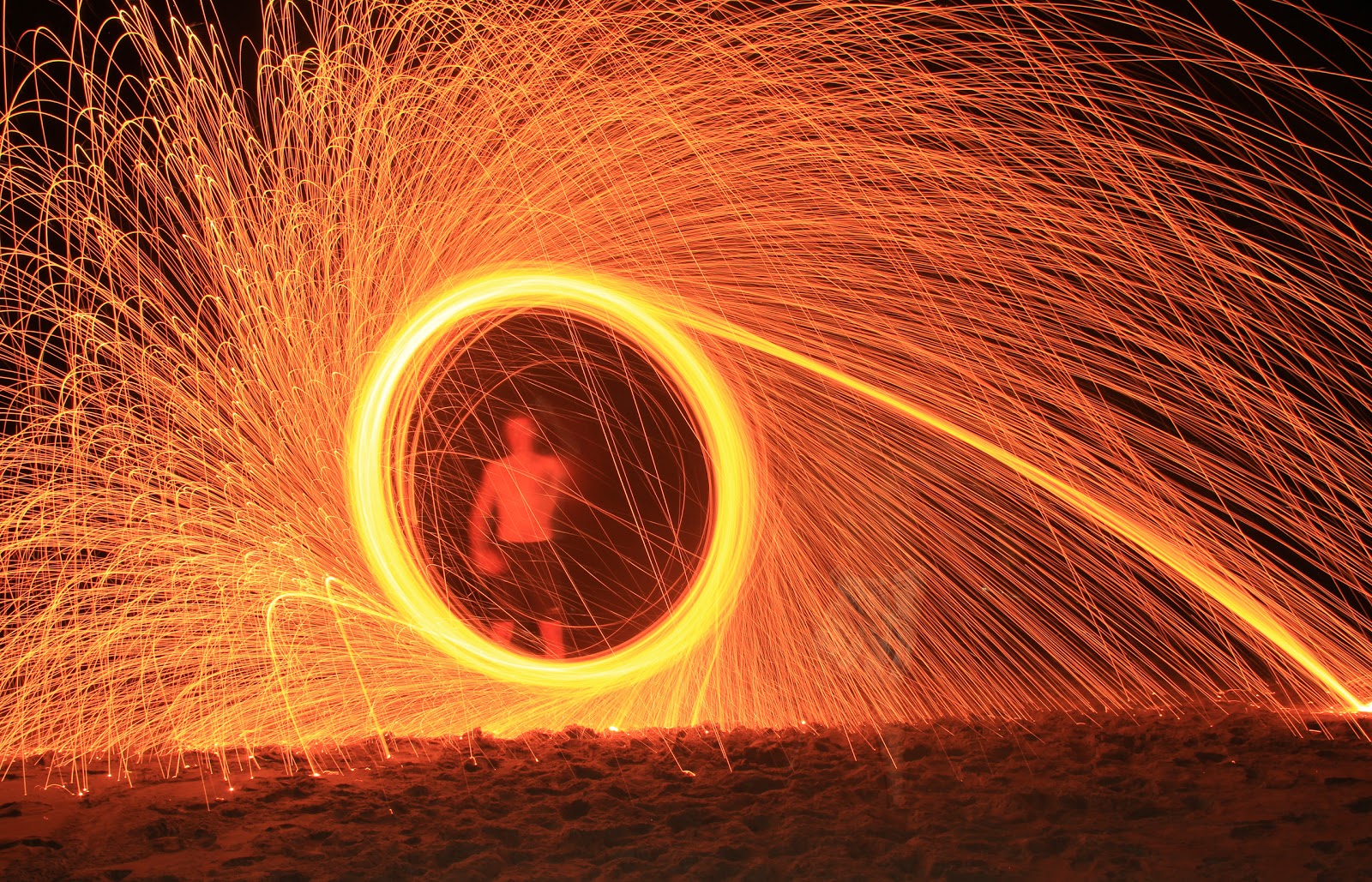 Long time exposure photography Light painting 2012 erbse2006