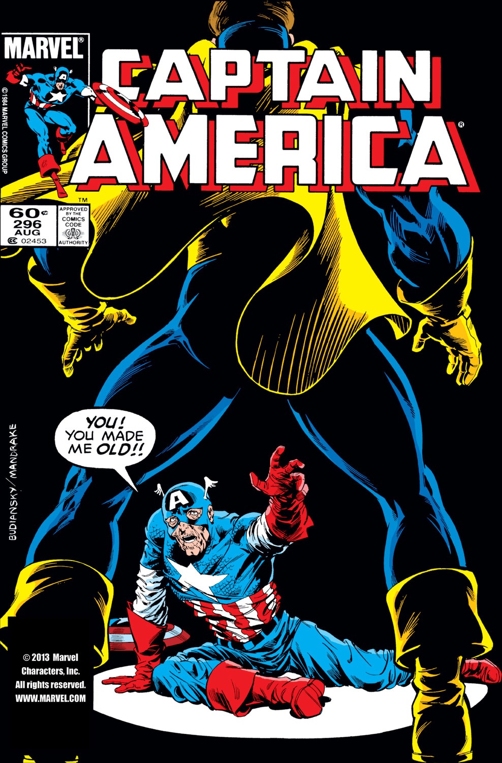 Read online Captain America (1968) comic -  Issue #296 - 1