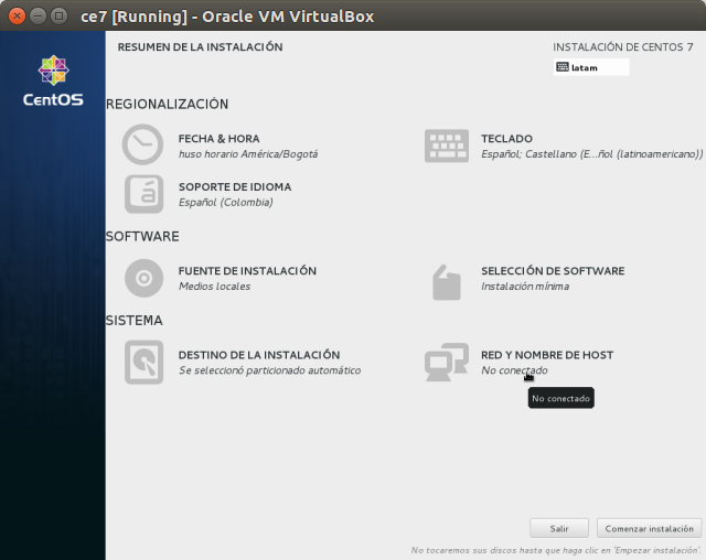 DriveMeca instalando Linux Centos 7 paso a paso