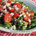 Recipe: Arugula Salad with Pan-Fried Herbed Potatoes, Cherry Tomatoes,
Feta Cheese & Kalamata Olive Vinaigrette