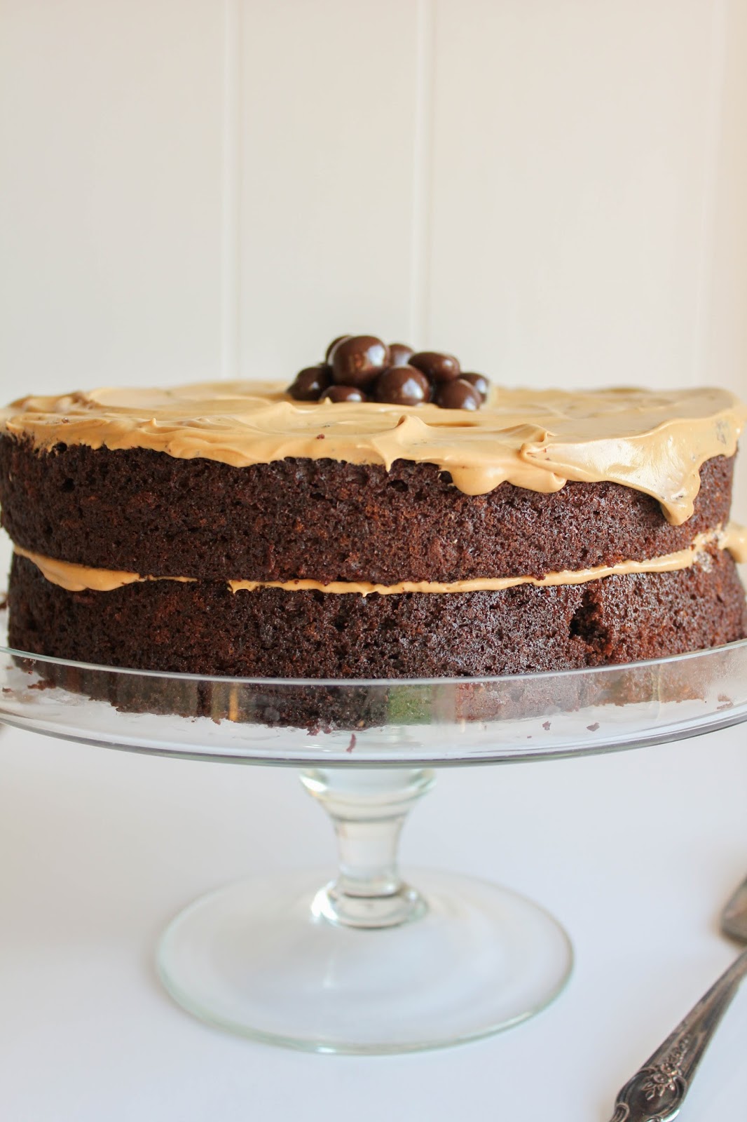Rich Chocolate Cake with Coffee Frosting