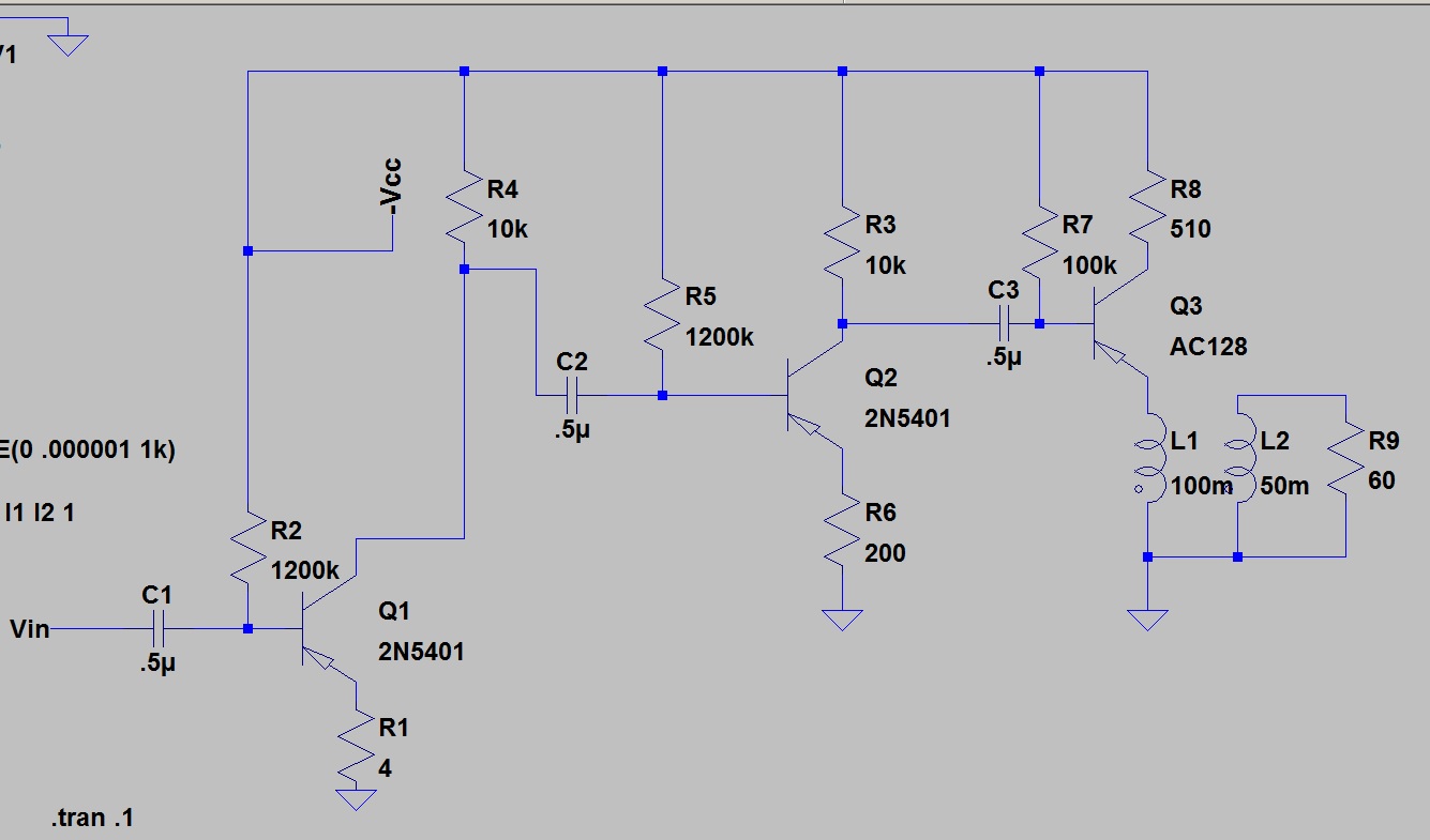 Radio Theory and design: 2N5401 Amp part 1