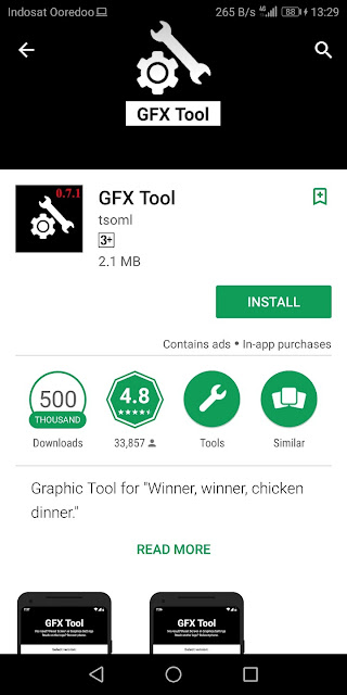 Download GFX Tool di Play Store gratis