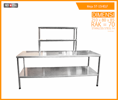 Meja Stainless Steel untuk Dapur Resto