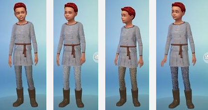 My Sims 4 Blog: Medieval Clothing and Boots for Kids by Joyce333