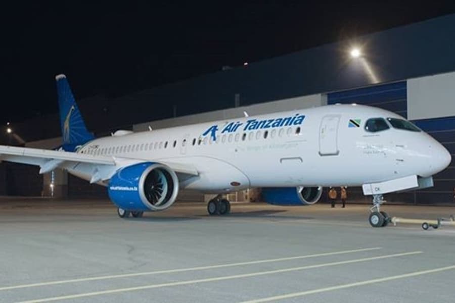 AIR TANZANIA The new Airbus A220-300 is here LANDING IN ...