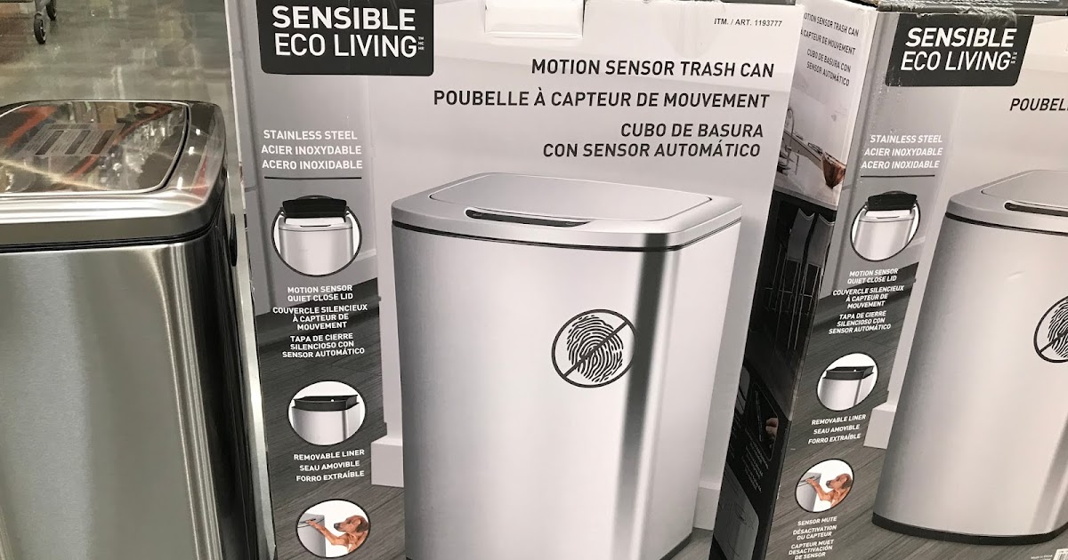 Eko 47L Motion Sensor Trash Can Costco Weekender