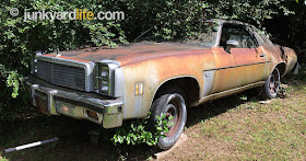 Faded silver paint gave way to the orange, rusty patina.