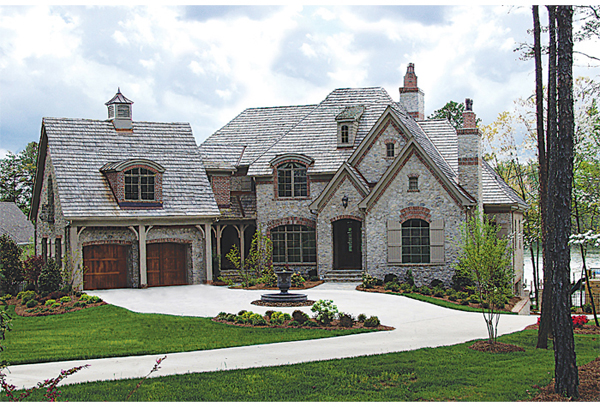 French Country Brick and Stone Homes