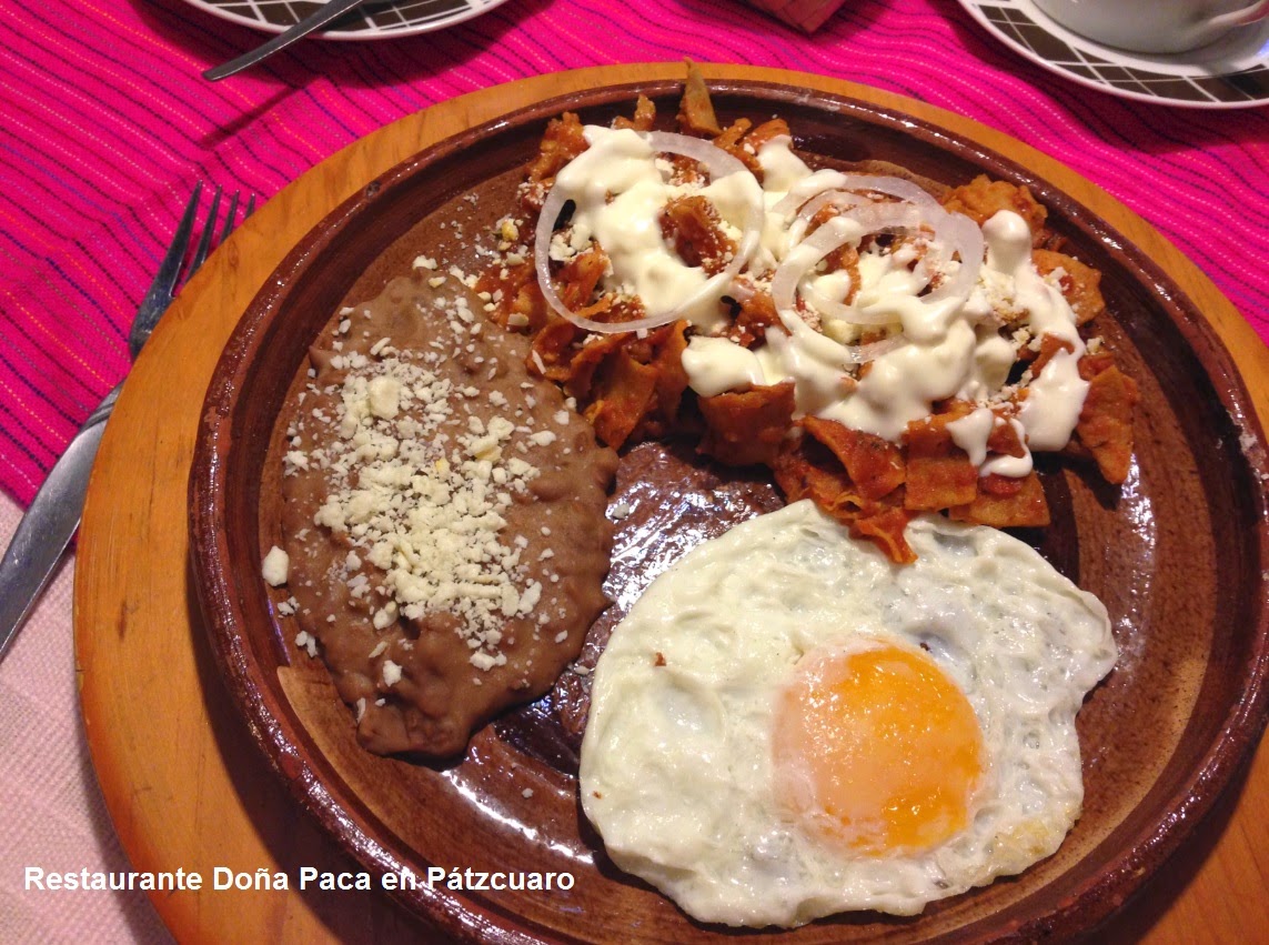 Traditional Mexican Breakfast at Doña Paca Restaurant in Patzcuaro