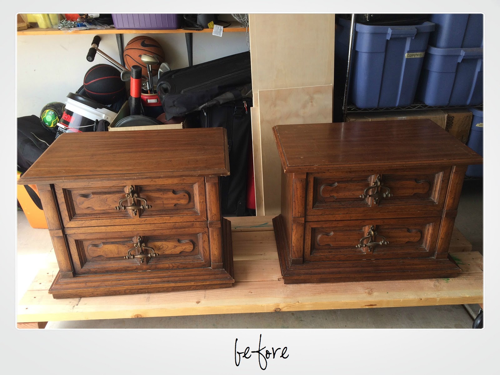 Chalk Paint Makeover, Antiqued Nightstands