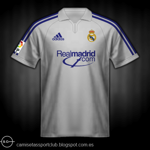 La camiseta del Real Madrid a lo largo de la historia