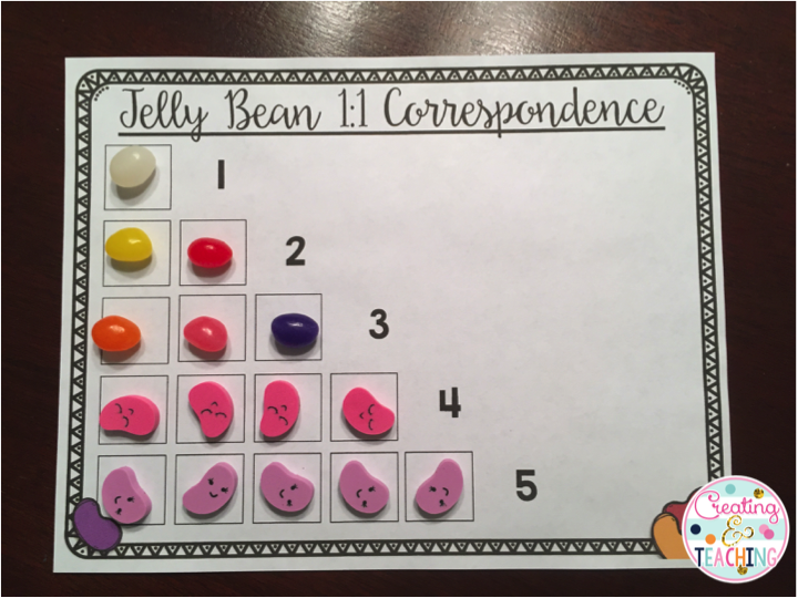 Jelly Bean Task Mats creating & teaching