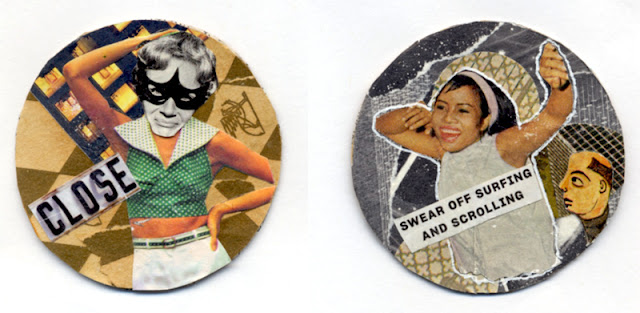 round coin collages by C Mazzie-Ballheim