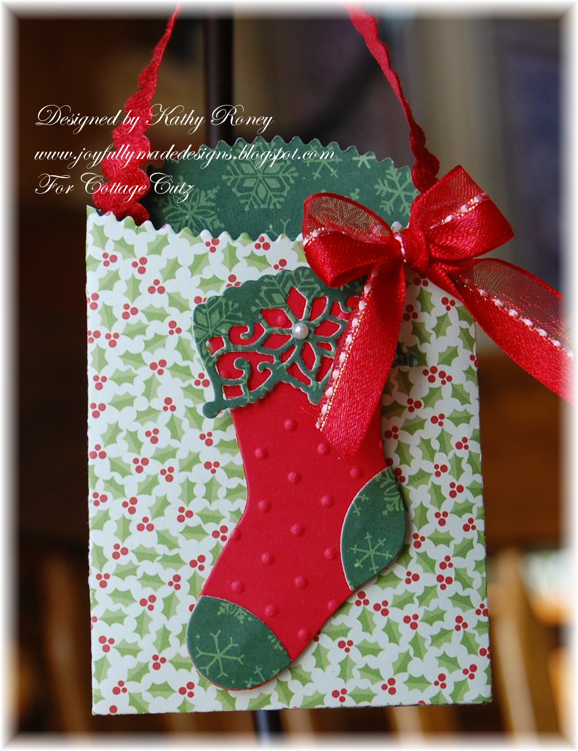 Joyfully Made Designs Stocking Gift Card Holders CottageCutz