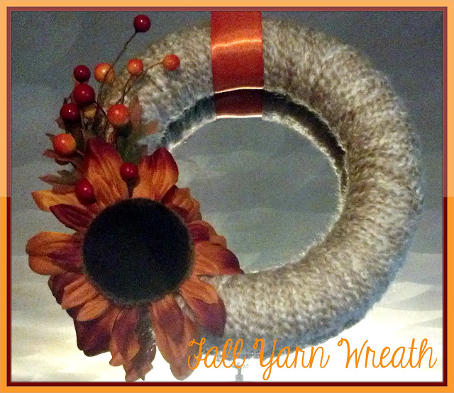 Fall Yarn Wreath