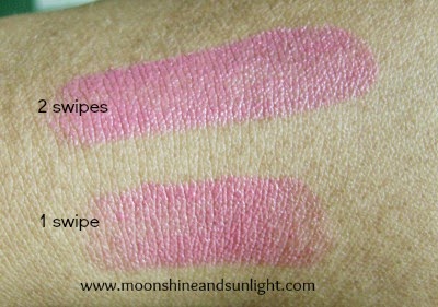 Oriflame Color Drop lipstick in Peach Sensation Review and Swatches,price in India