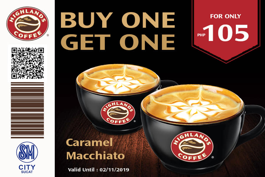 Manila Shopper Highlands Coffee Buy1 Get1 Promo Jan 2019