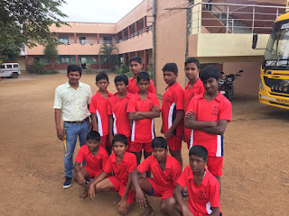 The school's Kabaddi team getting ready for a big sports day