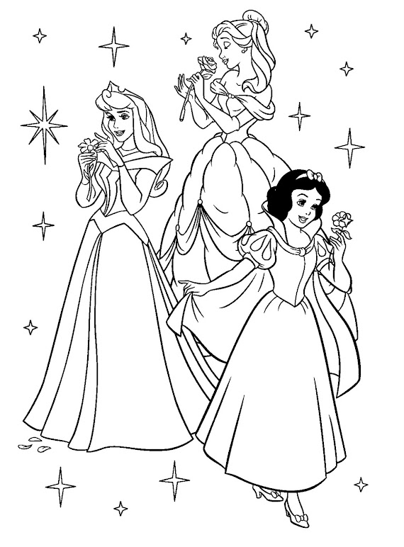 Disegni Di Principesse Da Colorare E Stampare