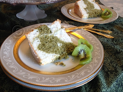 Gluten Free, Angel Food Cake, Pistachio, Green Tea