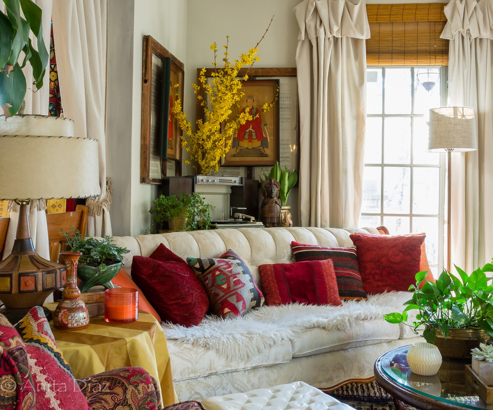 Groovy, global spring home tour