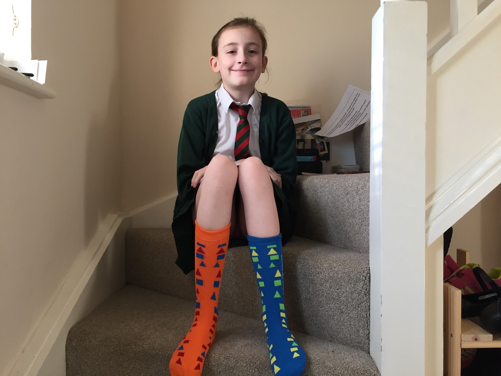 Odd socks for World Down Syndrome Day Steph's Two Girls