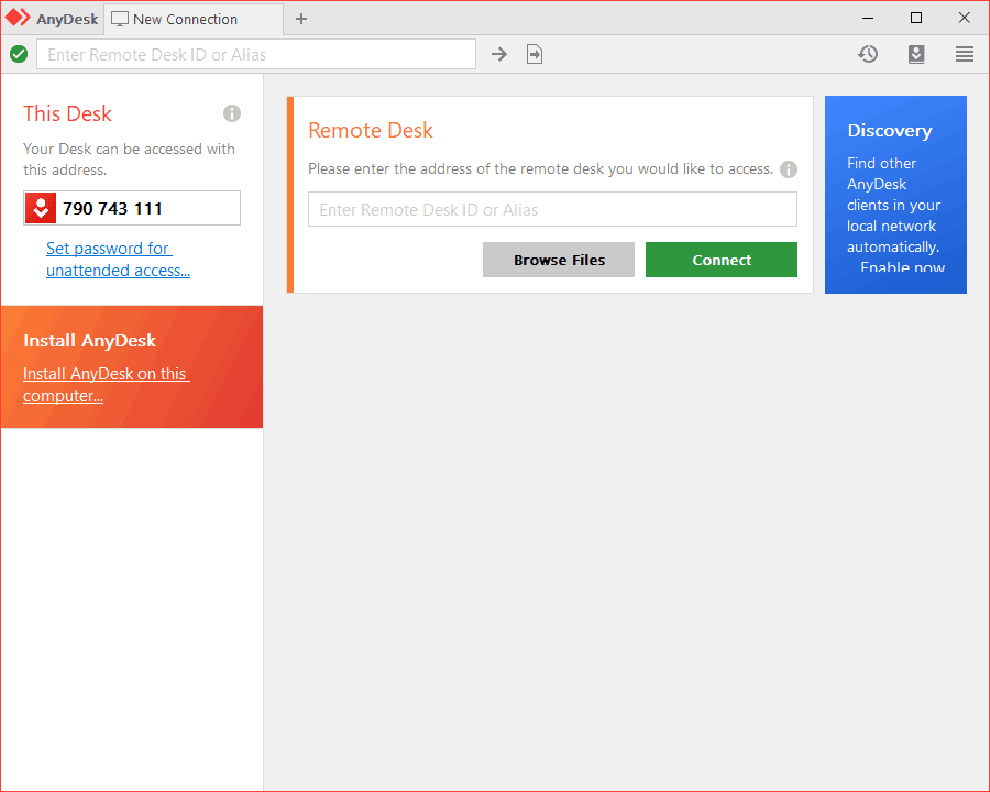 Anydesk web access