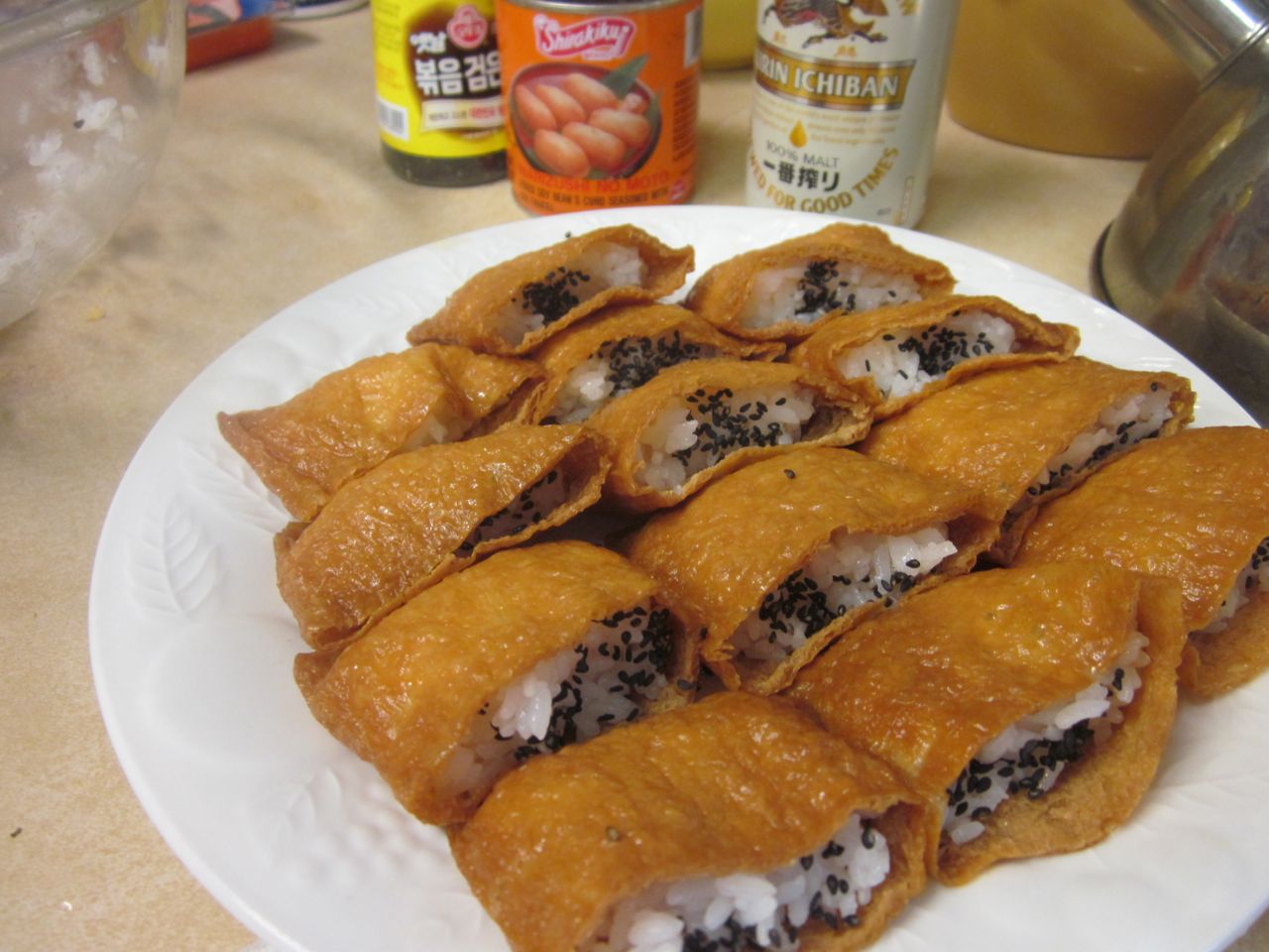 Chez Vorax Experiments in cooking Make Sushi Party Rice pockets