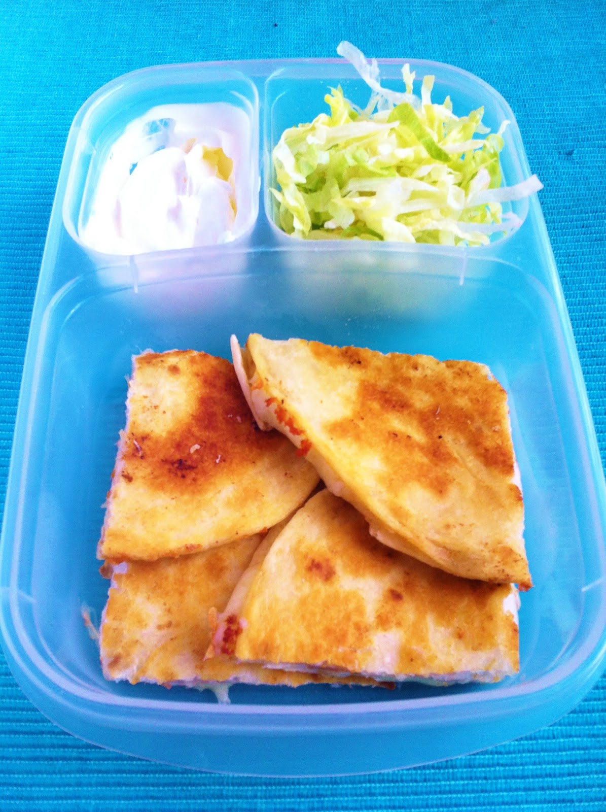 Operation Lunch Box Day 91 Quesadillas!