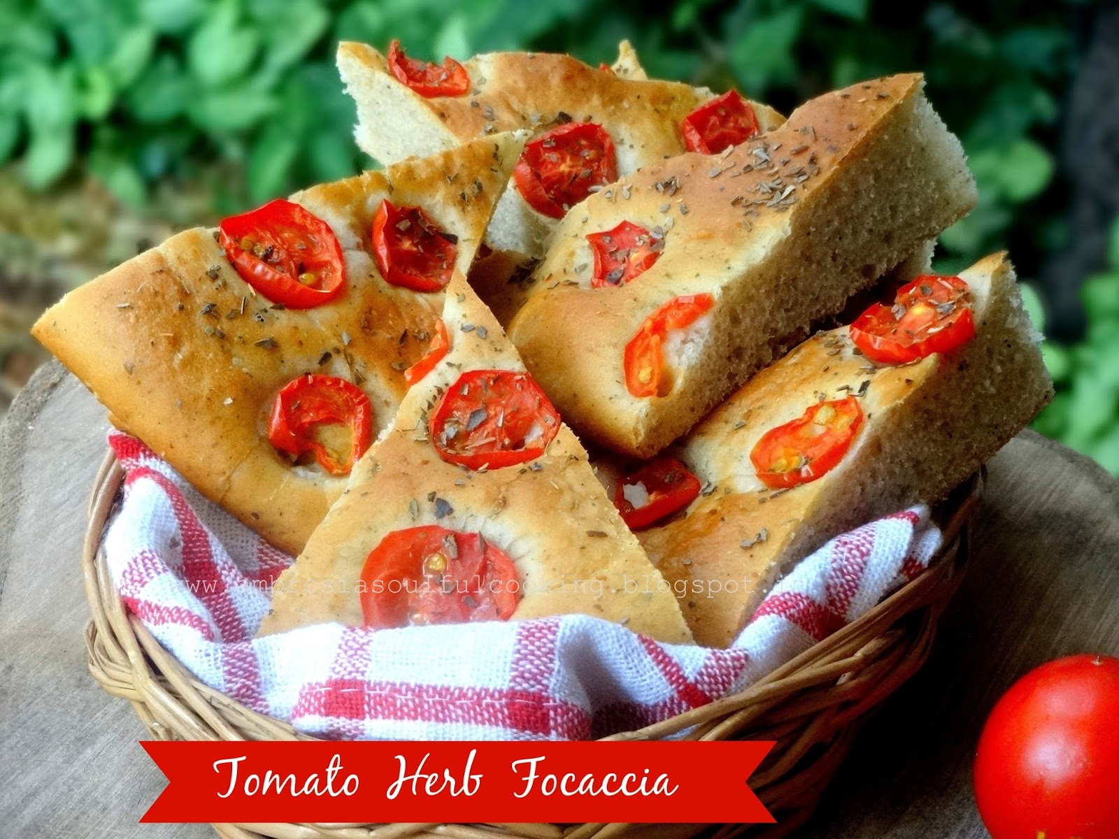Tomato Herb Focaccia Ambrosia
