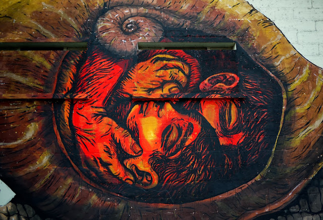 Street Art By Bastardilla and Ericailcane For Le 4eme Mur In Niort, France. 2