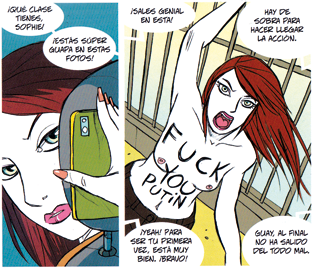 Diario de una Femen de Dufranne y Lefebvre, comic activista