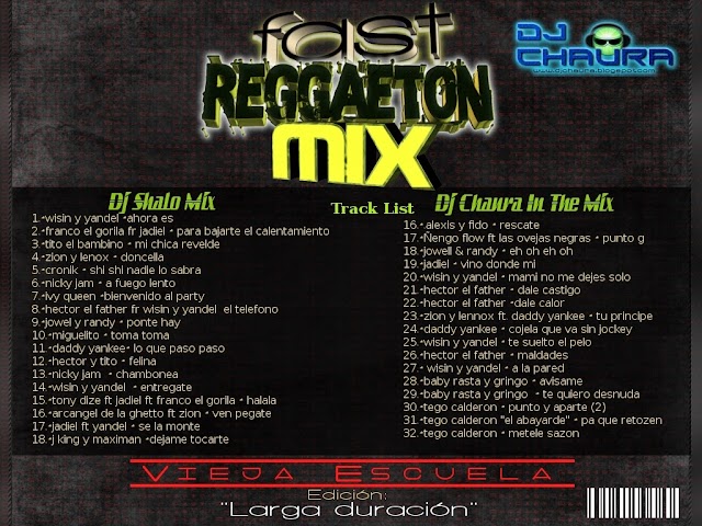 FAST  REGGAETON MIX -Edicion Vieja Escuela - Dj Chaura / Dj Shalo Mix
