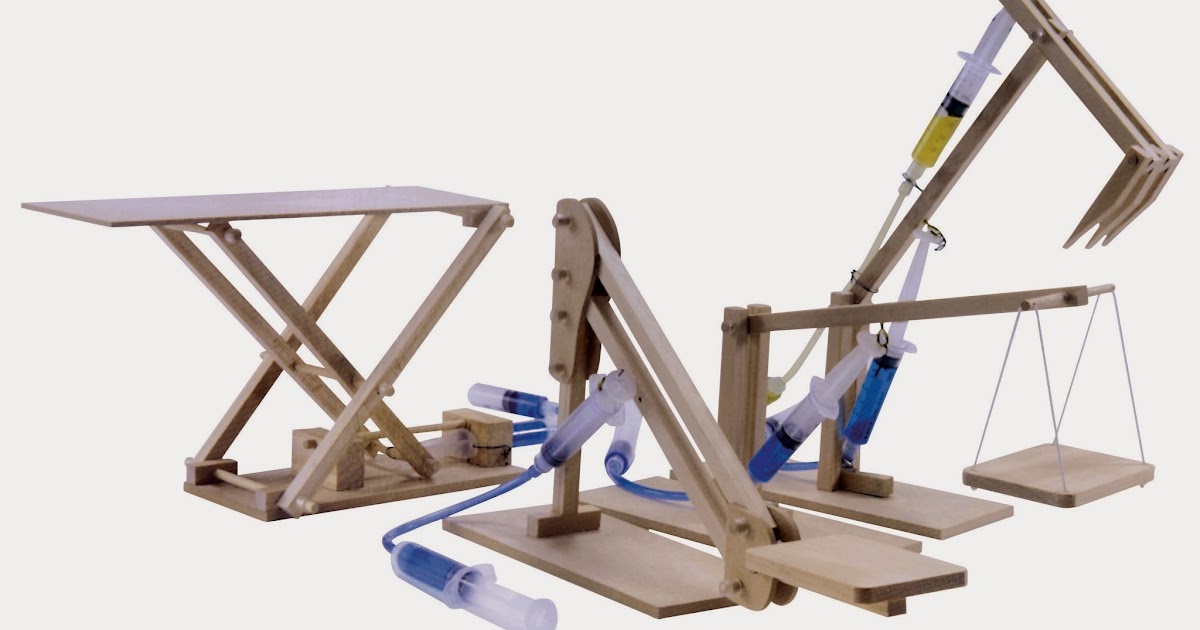 Technik für Kinder: Hydraulik-Bausatz für Kinder (Bagger, Kran