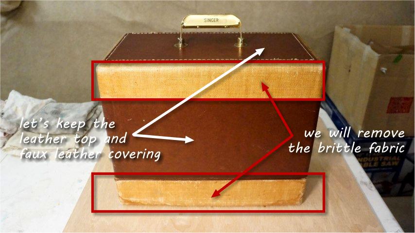 antique singer sewing machine in case