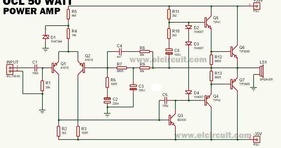 Audio Amplifier Circuit Diagram With Layout Pdf / Component, Lm386