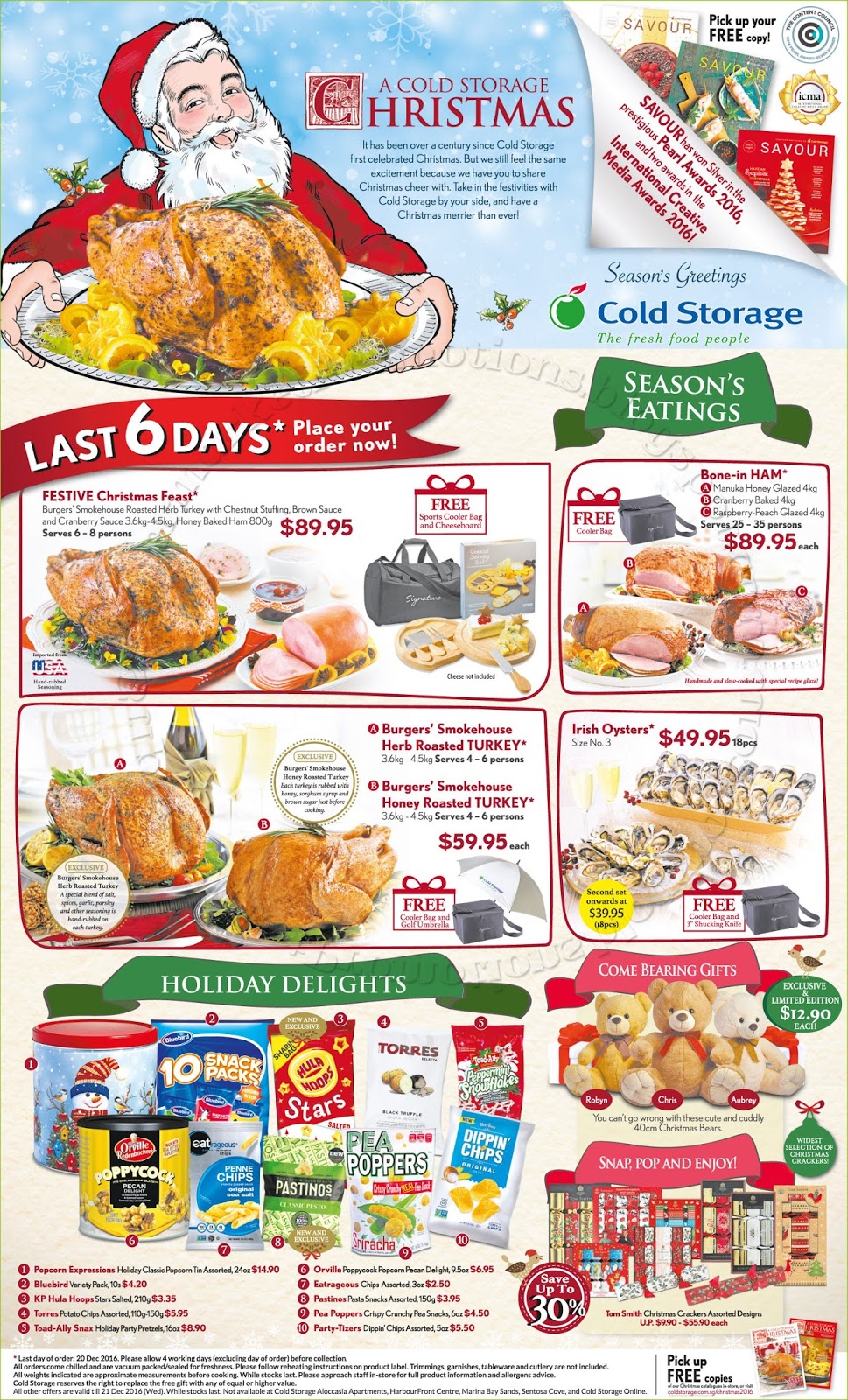 Cold Storage Christmas Promotion 15 21 December 2016 Supermarket