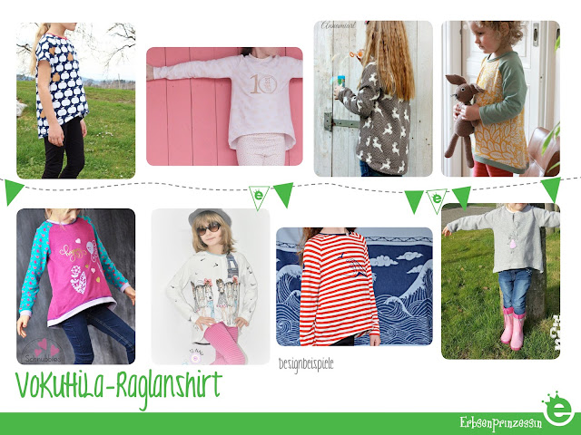 VoKuHiLa-Raglanshirt für Mädchen und Jungs selbernähen: Schnitt / e-Book mit Anleitung